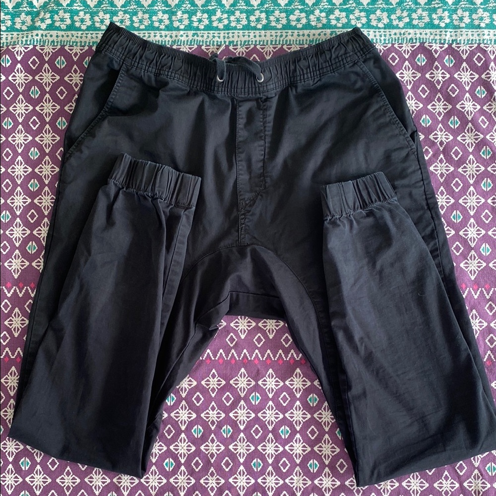 Rad Zanerobe Sure-shot Joggers. Men’s 36. GUC. Drop-crotch. Black.